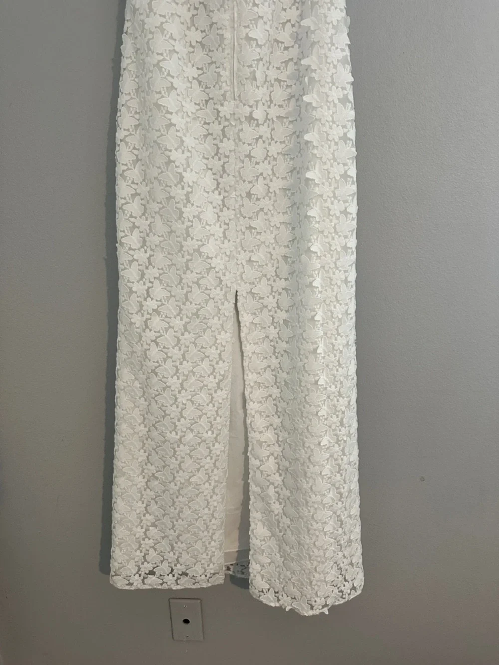 Lilly Pulitzer White Gillian Lace Maxi Dress Butterfly Size 8 - Picture 7 of 15